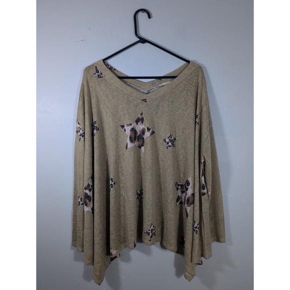 Oddi Sweaters - Brown Animal Print Oversized Small Oddi Nwot‎ Soft